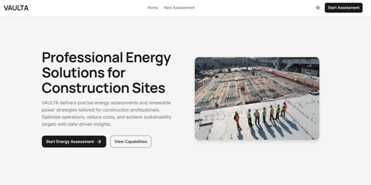 Introducing Our New Construction Site Energy Assessment Tool
