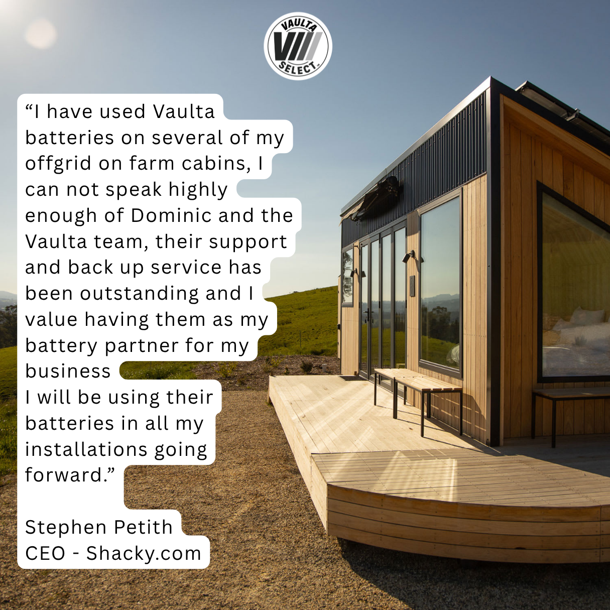 Shacky testimonial Shacky testimonial